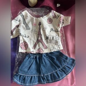 American Girl doll Paris skirt outfit